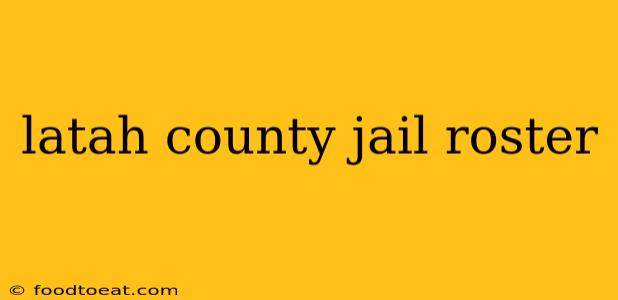 latah county jail roster