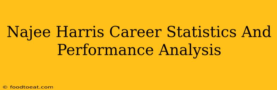 Najee Harris Career Statistics And Performance Analysis